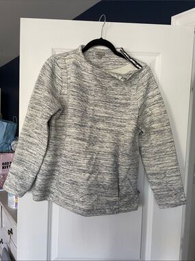 Talbots Cotton Luxury Style Sweater. Button side neck & pockets. Size M.   NWT